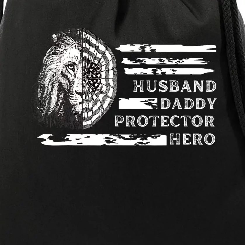 Husband Daddy Protector Hero Drawstring Bag