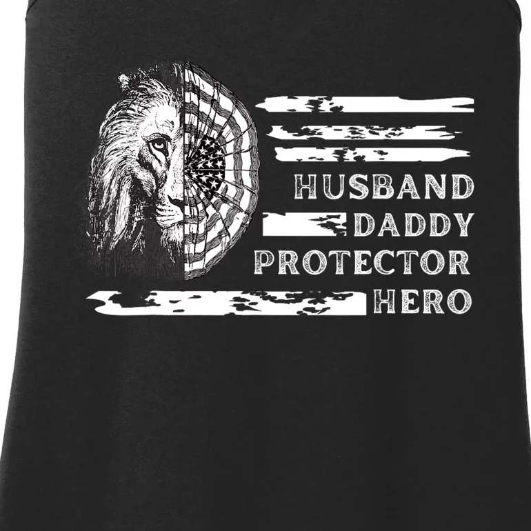 Husband Daddy Protector Hero Ladies Essential Tank