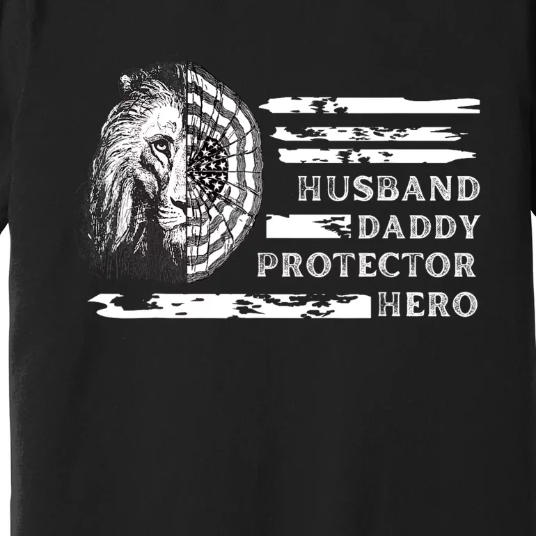 Husband Daddy Protector Hero Premium T-Shirt