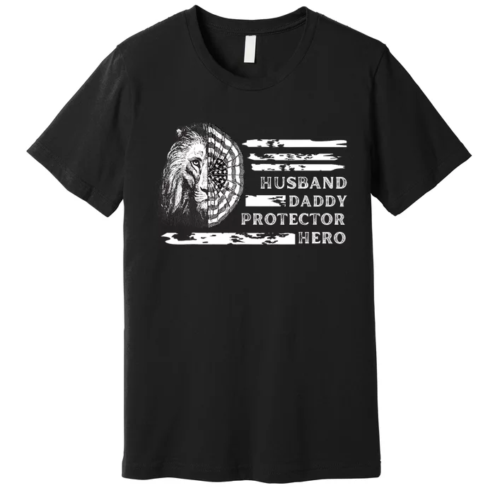 Husband Daddy Protector Hero Premium T-Shirt