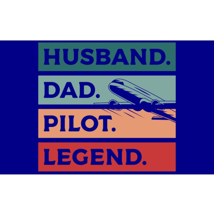 Husband Dad Pilot Legend Aviation Aviator Gift Bumper Sticker