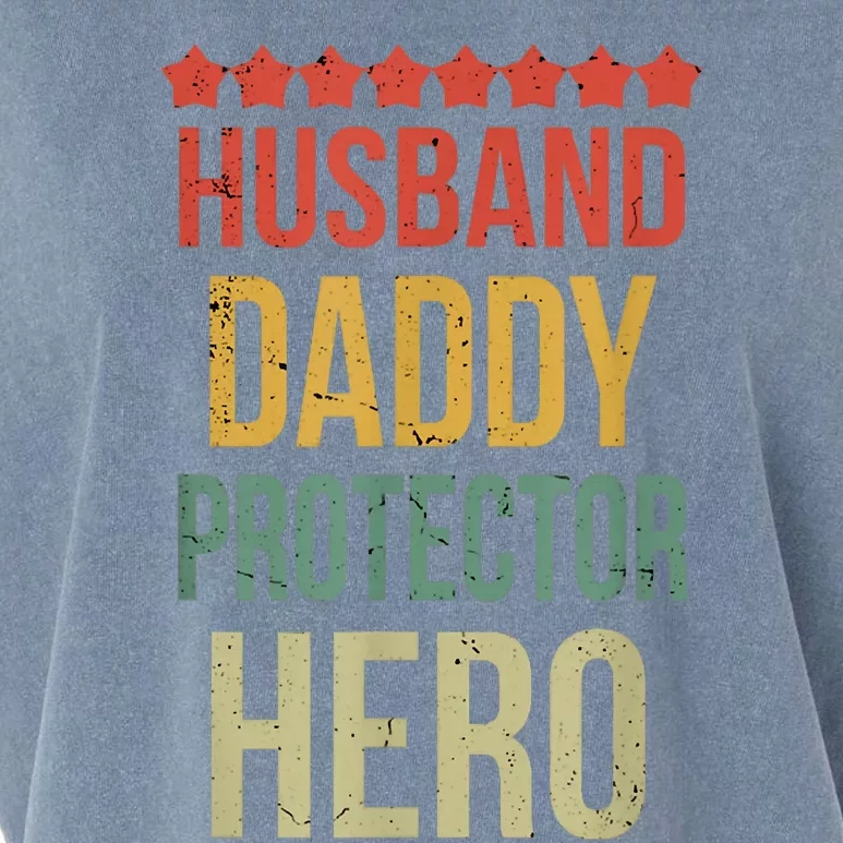 Husband Daddy Protector Hero Garment-Dyed Women's Muscle Tee