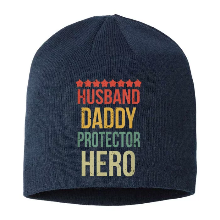 Husband Daddy Protector Hero 8 1/2in Sustainable Knit Beanie