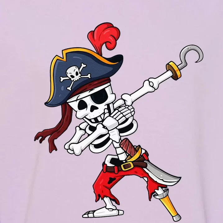 Halloween Dabbing Pirate Skeleton Funny Dab Garment-Dyed Sweatshirt