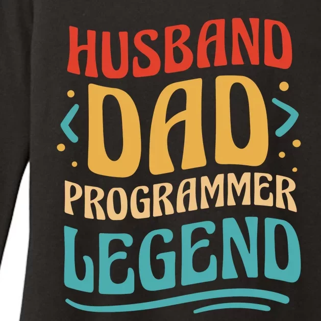 Husband Dad Programmer Legend Womens CVC Long Sleeve Shirt