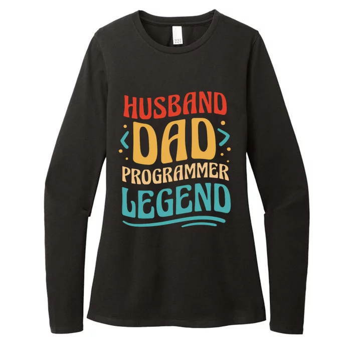 Husband Dad Programmer Legend Womens CVC Long Sleeve Shirt