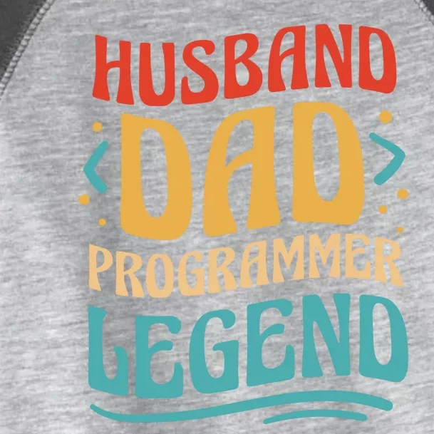 Husband Dad Programmer Legend Toddler Fine Jersey T-Shirt