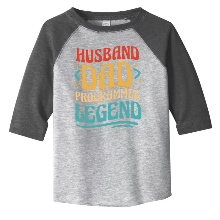 Husband Dad Programmer Legend Toddler Fine Jersey T-Shirt