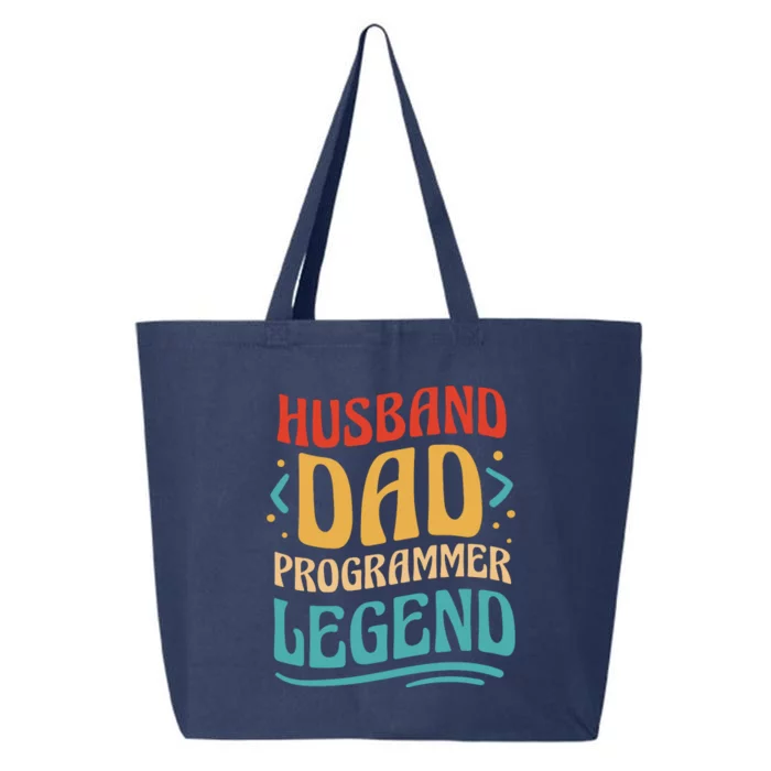 Husband Dad Programmer Legend 25L Jumbo Tote