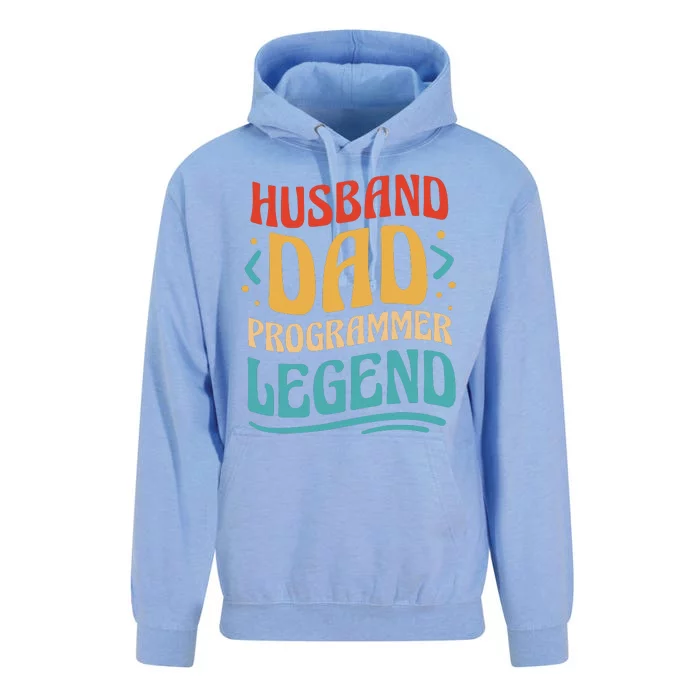 Husband Dad Programmer Legend Unisex Surf Hoodie