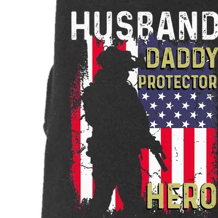 Husband Daddy Protector Doggie 3-End Fleece Hoodie