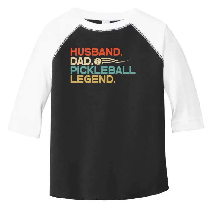 Husband Dad Pickleball Legend Father's Day Toddler Fine Jersey T-Shirt