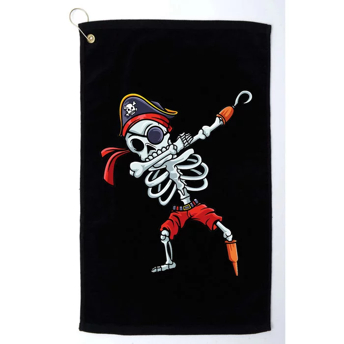 Halloween Dabbing Pirate Skeleton Funny Dab Platinum Collection Golf Towel