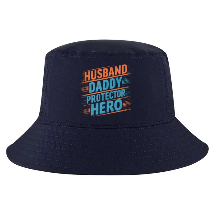 Husband Daddy Protector Hero Fathers Day Gift Cool Comfort Performance Bucket Hat