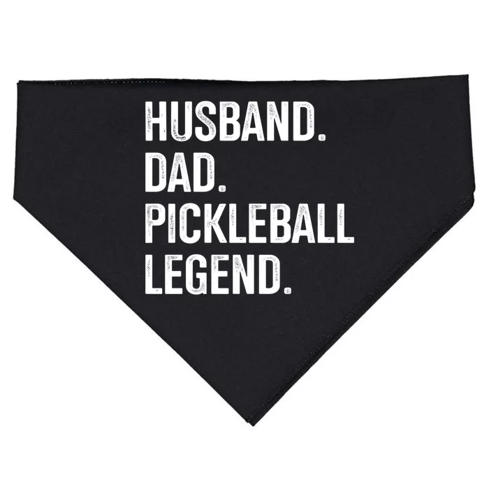 Husband Dad Pickleball Legend For Fathers Day And Birthday Cute Gift USA-Made Doggie Bandana