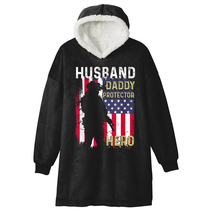 Husband Daddy Protector Hooded Wearable Blanket