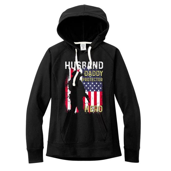 Husband Daddy Protector Women's Fleece Hoodie