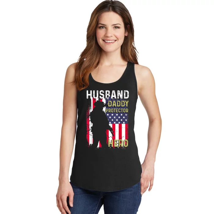 Husband Daddy Protector Ladies Essential Tank