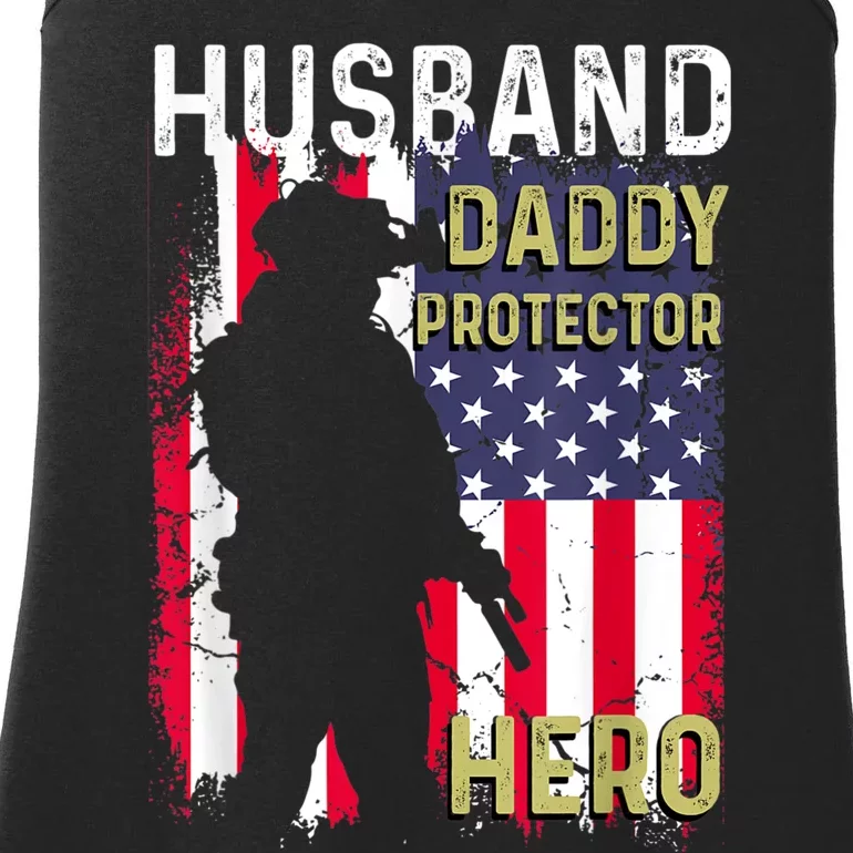 Husband Daddy Protector Ladies Essential Tank