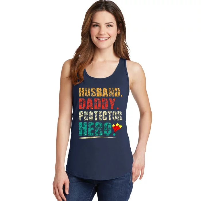 Husband Daddy Protector Ladies Essential Tank