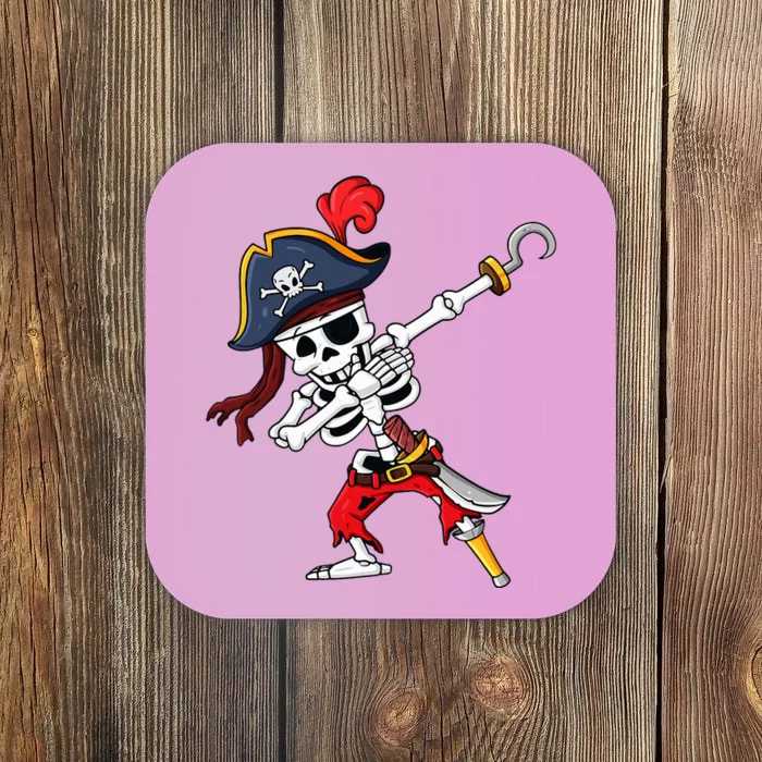 Halloween Dabbing Pirate Skeleton Coaster