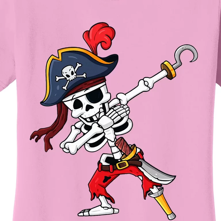 Halloween Dabbing Pirate Skeleton Women's T-Shirt