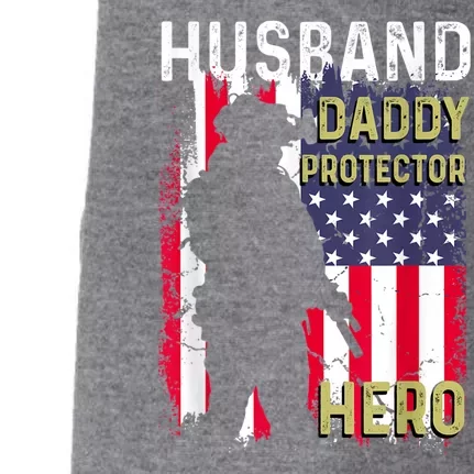 Husband Daddy Protector Doggie 3-End Fleece Hoodie