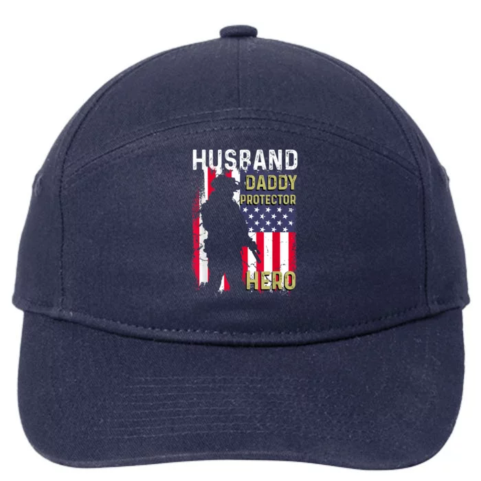 Husband Daddy Protector 7-Panel Snapback Hat