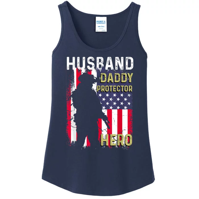 Husband Daddy Protector Ladies Essential Tank