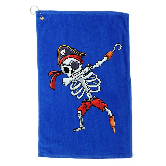 Halloween Dabbing Pirate Skeleton Funny Dab Platinum Collection Golf Towel