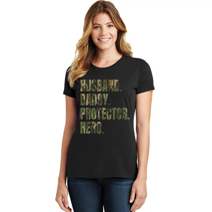 Husband Daddy Protector Hero Women's T-Shirt