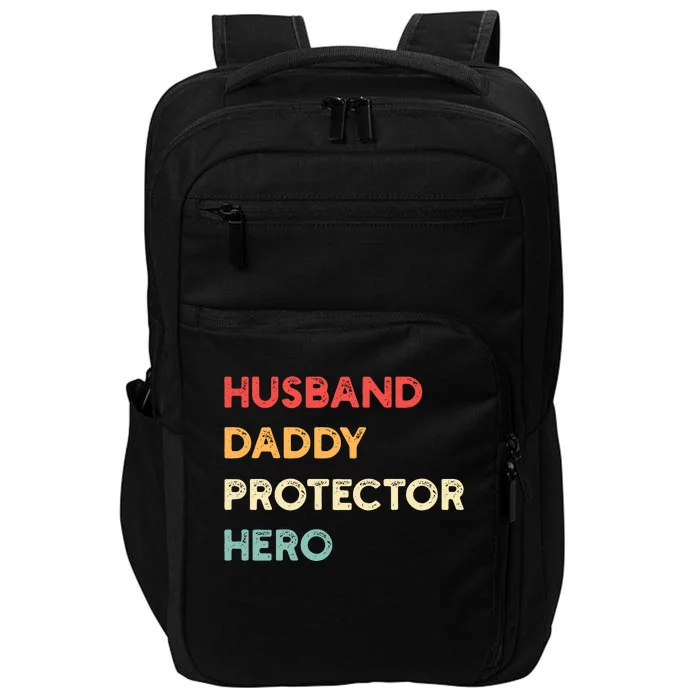 Husband Daddy Protector Hero Impact Tech Backpack