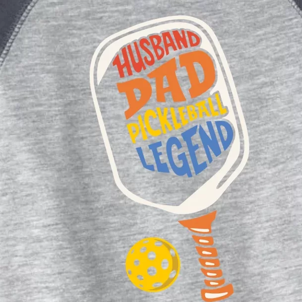 Husband Dad Pickleball Legend FatherS Day Paddleball Player Gift Toddler Fine Jersey T-Shirt