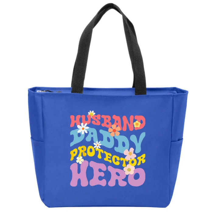 Husband Daddy Protector Hero Zip Tote Bag