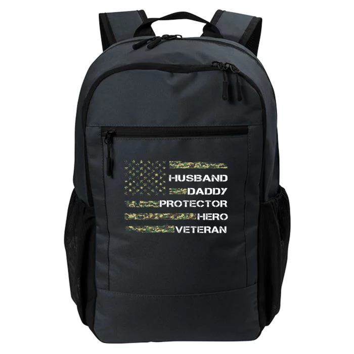 Husband Daddy Protector Hero Veteran Gift Daily Commute Backpack