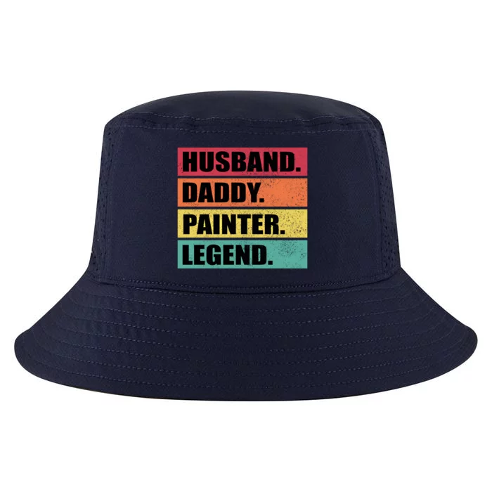 Husband Daddy Painter Legend Retro Fathers Day Great Gift Cool Comfort Performance Bucket Hat