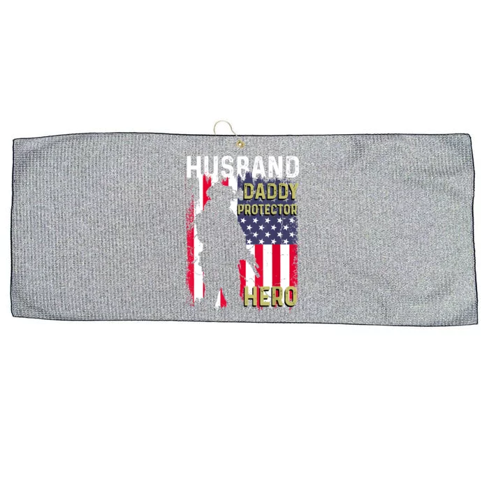 Husband Daddy Protector Large Microfiber Waffle Golf Towel