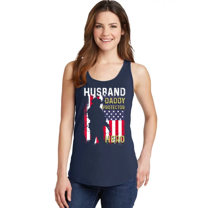 Husband Daddy Protector Ladies Essential Tank