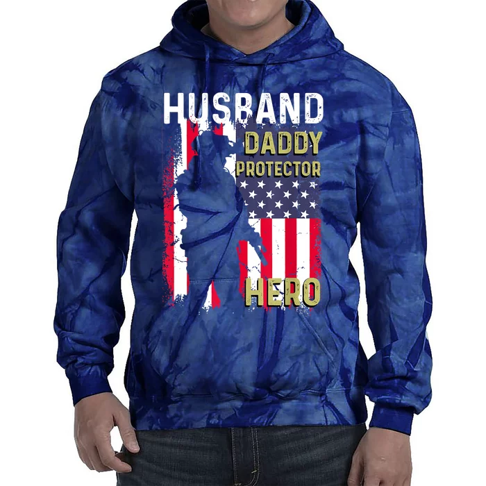 Husband Daddy Protector Tie Dye Hoodie