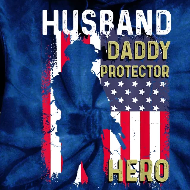 Husband Daddy Protector Tie Dye Hoodie