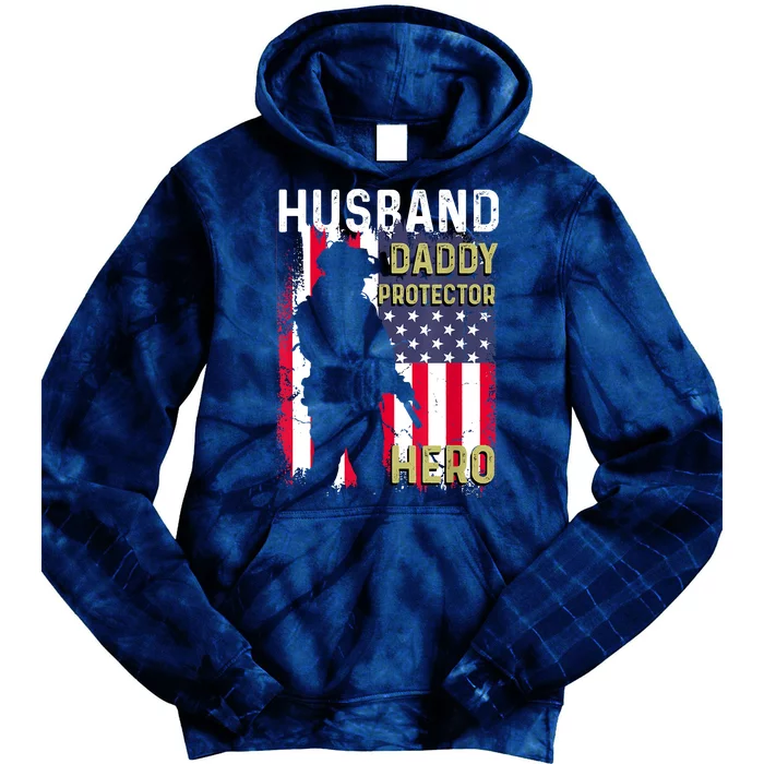 Husband Daddy Protector Tie Dye Hoodie