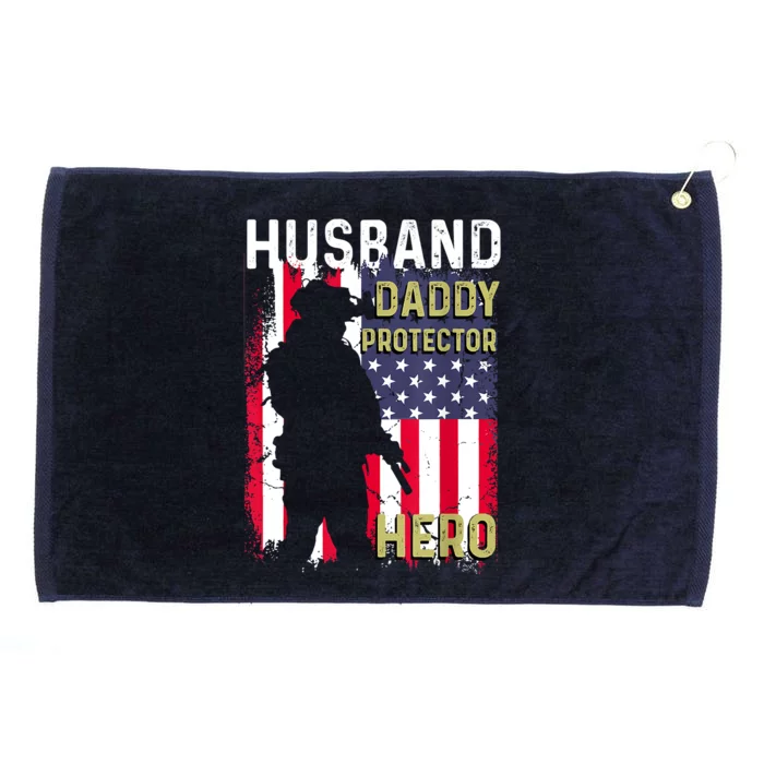 Husband Daddy Protector Grommeted Golf Towel