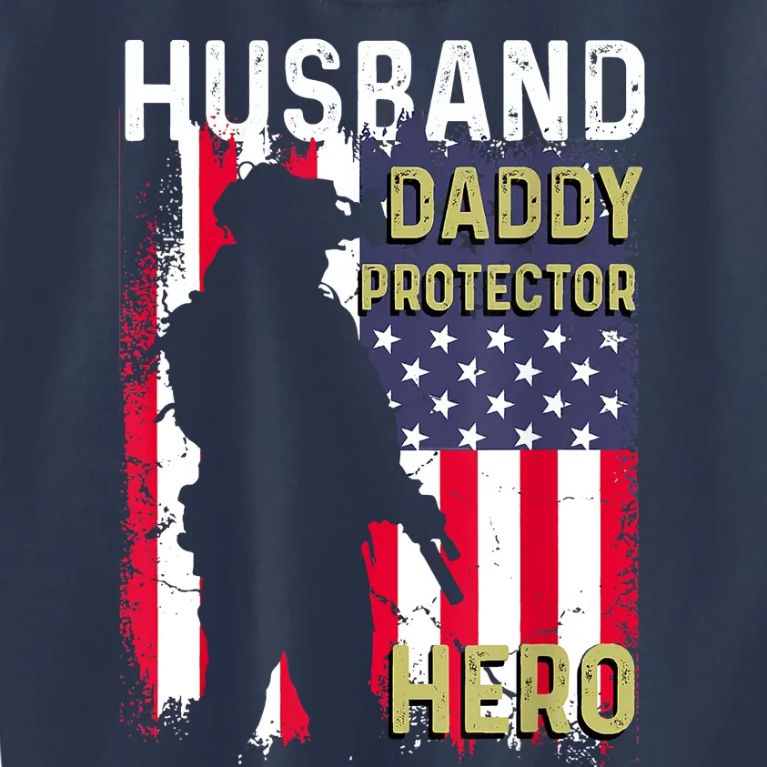 Husband Daddy Protector Kids Sweatshirt