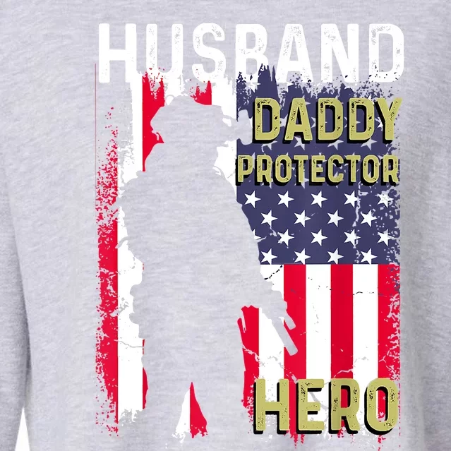 Husband Daddy Protector Cropped Pullover Crew