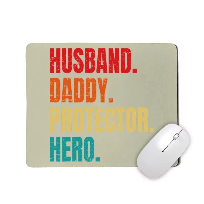 Husband Daddy Protector Hero Fathers Day Husband Birthday Gift Mousepad