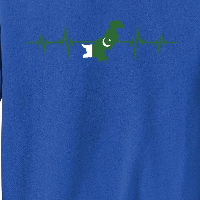 Heartbeat Design Pakistani Flag Pakistan Gift Sweatshirt