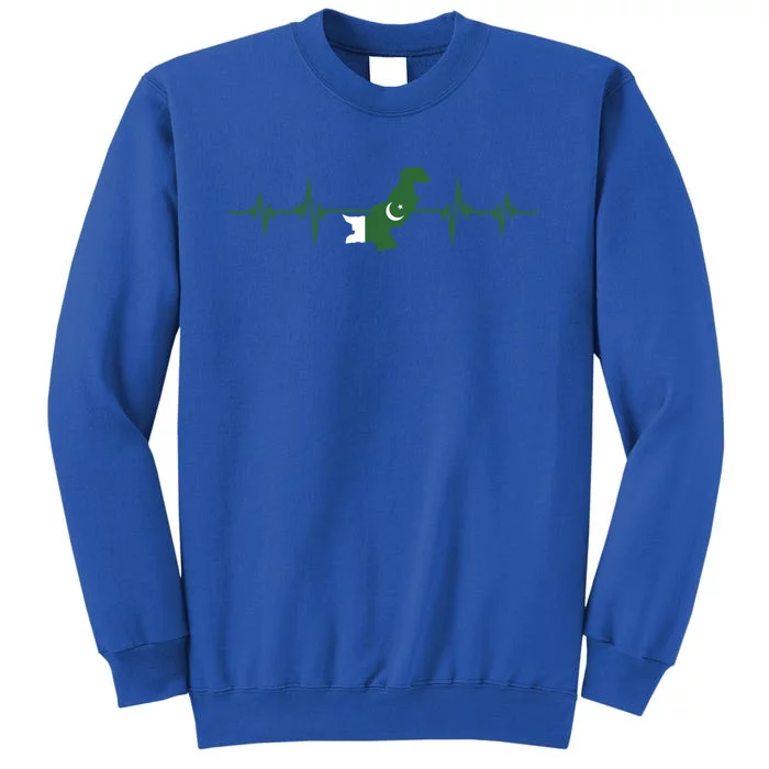 Heartbeat Design Pakistani Flag Pakistan Gift Sweatshirt