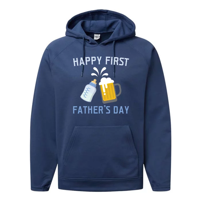 Husband Daddy Protector Hero Love Family Design Gift Performance Fleece Hoodie