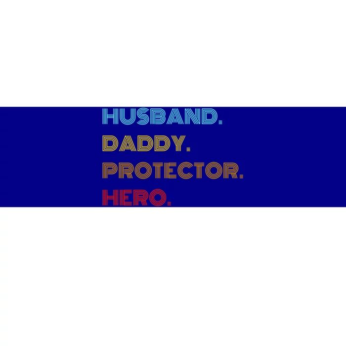 Husband Daddy Protector Hero Gift Bumper Sticker