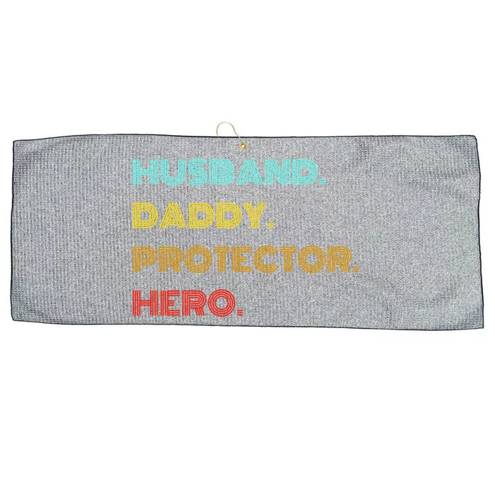 Husband Daddy Protector Hero Gift Large Microfiber Waffle Golf Towel